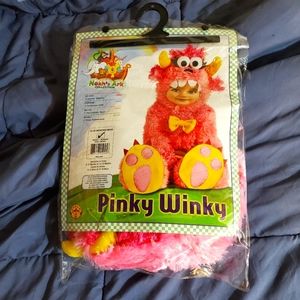 Fun Toddlers Pink Furry Pinky Winky Monster Halloween Costume Size 6-12 Month
